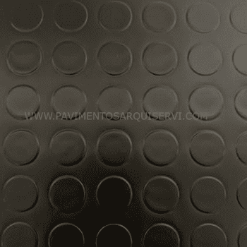 Vinílicos PVC Círculos negro 1mm