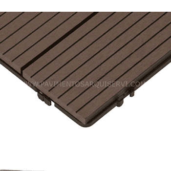 Tarima exterior Tecnológica Losetas Chocolate 90x90
