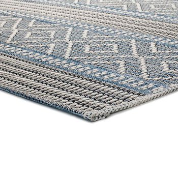 Alfombras 100% Polipropileno Alfombra exterior cheyene azul 115x170