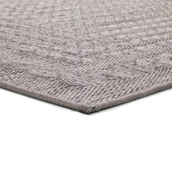 Alfombras 100% Polipropileno Alfombra exterior india plata 80x150
