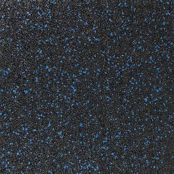 Caucho Homogéneo Negro/Azul 50x50-1,5cm Alta Densidad