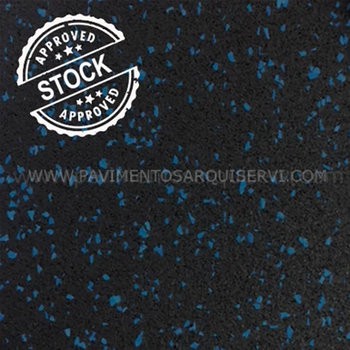 Caucho Homogéneo Azul 6mm