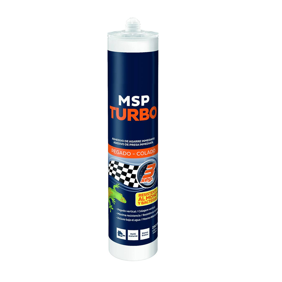 Material para Instalación y Complementos  Cartucho Pegamento Turbo 3 segundos 290ml