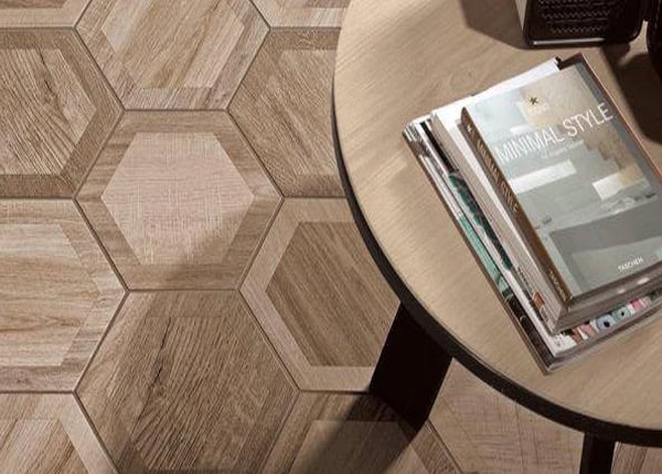 suelos de madera con patrones geométricos baldosa