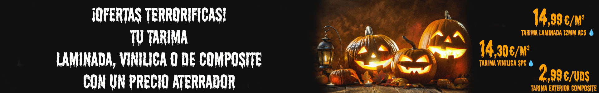 Oferta Halloween 2025: suelos laminados AC5 12 mm resistentes a la humedad desde 14,99€/m², tarima vinílica desde 14,30€/m² y madera natural desde 35€/m²