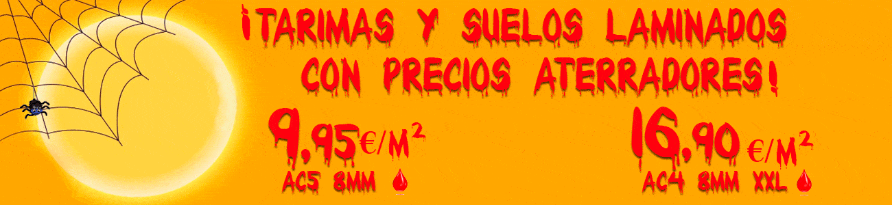 Oferta halloween suelos laminados 2.023 Oferta halloween suelos laminados AC5 de 8 mm a 9,95€/m²
